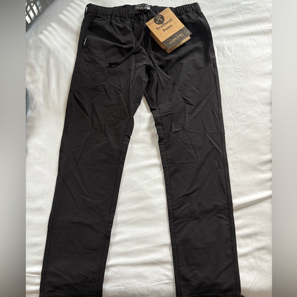 Coalatree Black Women's Trailhead Pants, L slim, NWT!